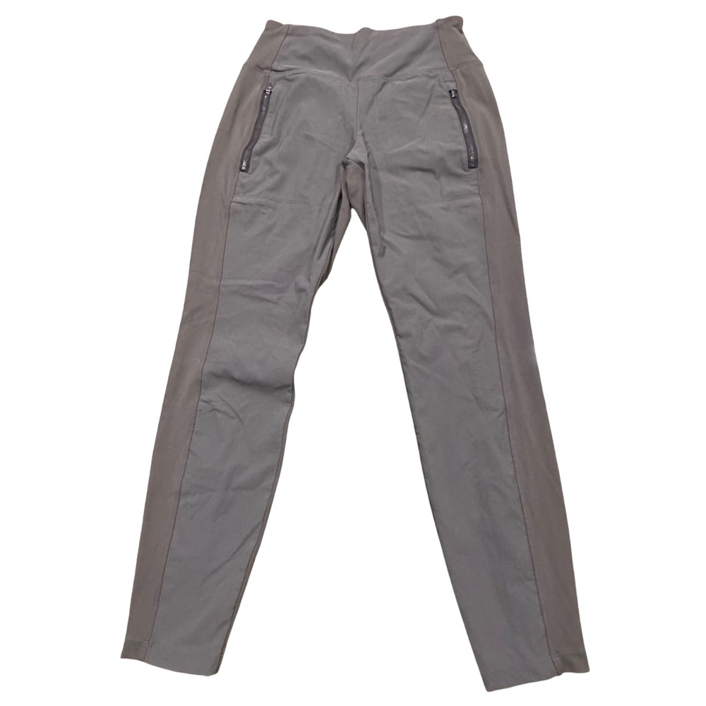 Athleta‎ Headlands Hybrid Tight Gray Hiking Pants Womens 6P Petite Zip Pockets